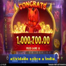 atividade sobre a india